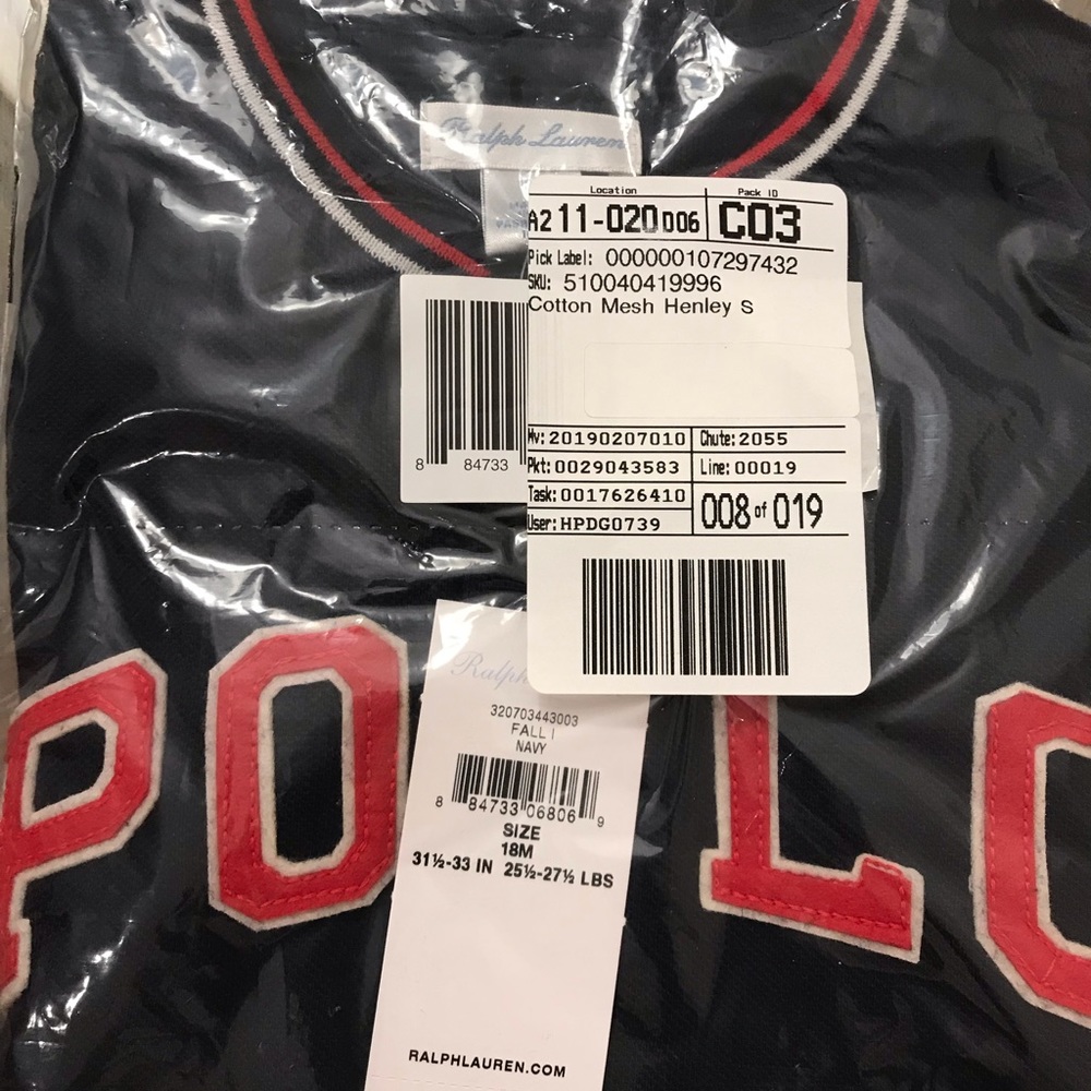 Polo By Ralph Lauren 24m Baby Boys Navy Henley